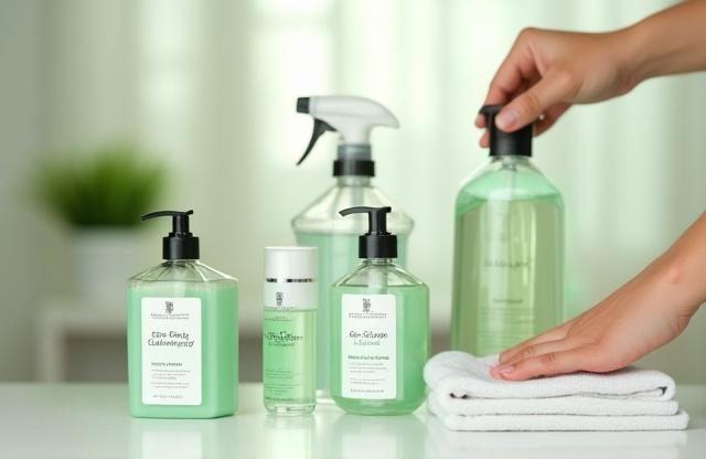 Image representing trust and cleanliness using eco-friendly products